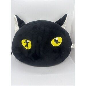 CATS Broadway Musical 1981 Cat Head Pillow Plush Embroidered Eyes & Logo VINTAGE